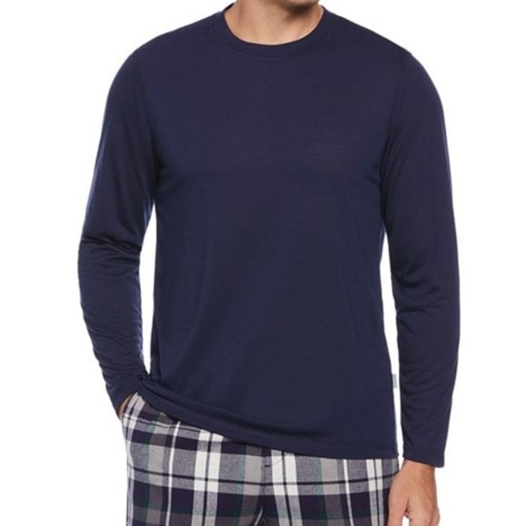 Perry Ellis Portfolio Solid Long Sleeve Pajama Shirt NWT - Picture 1 of 2